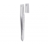 Eyebrow Tweezers With Texture on Handle for grip